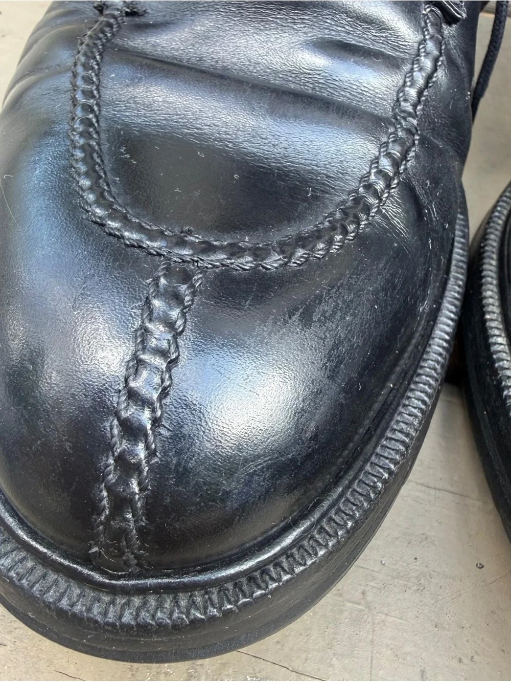 Gravati Black Leather Lace Up Dress Shoes size 8.5 W